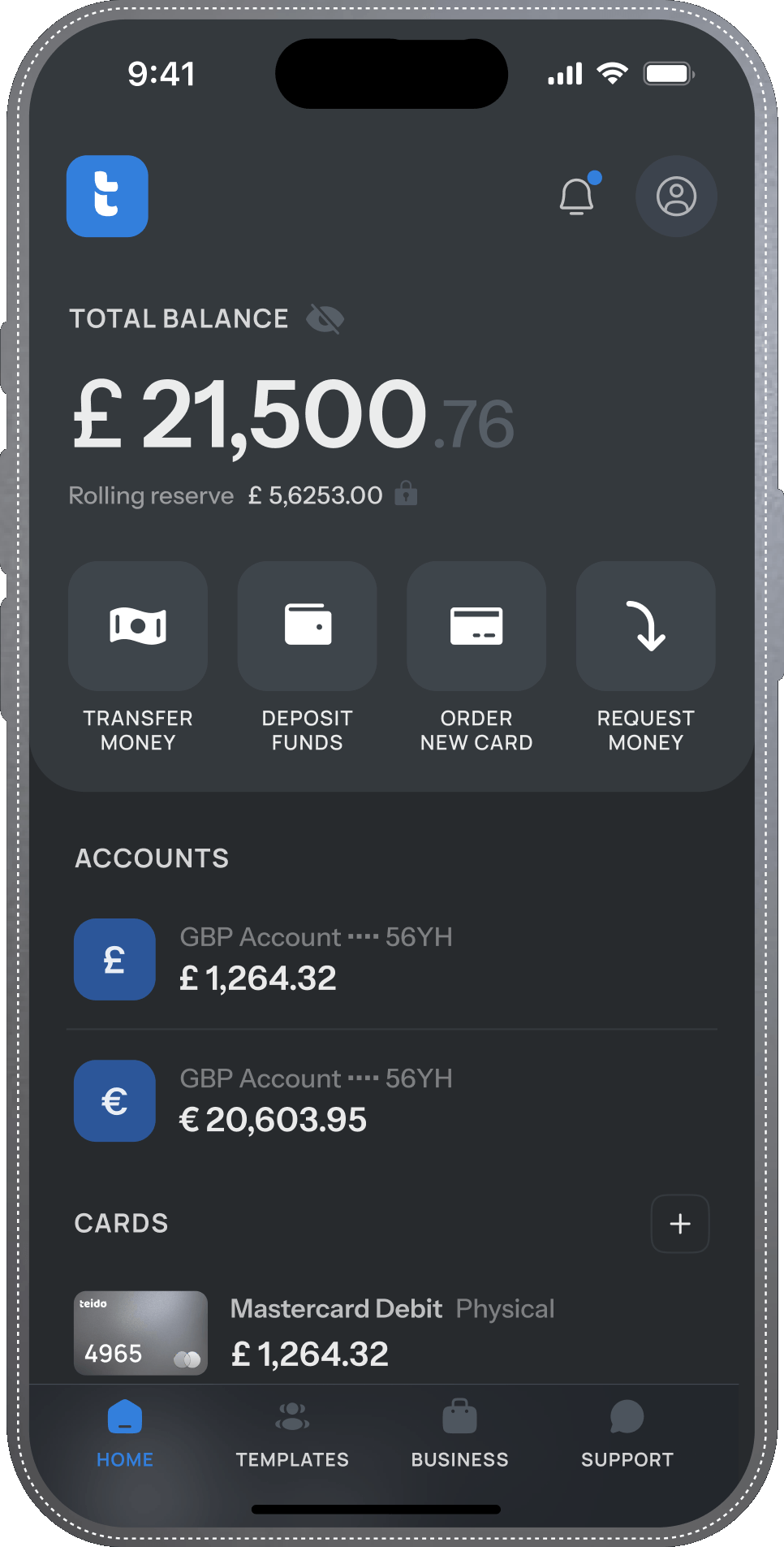Teido mobile app
