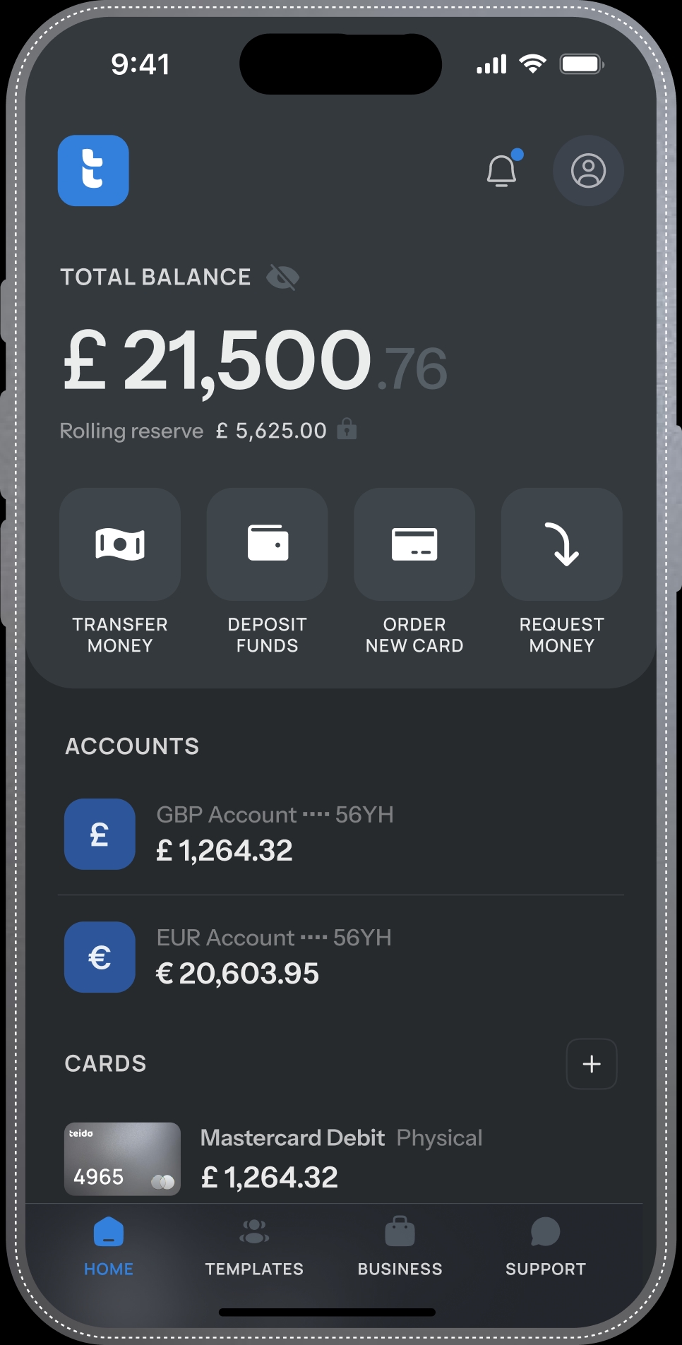 Teido mobile app